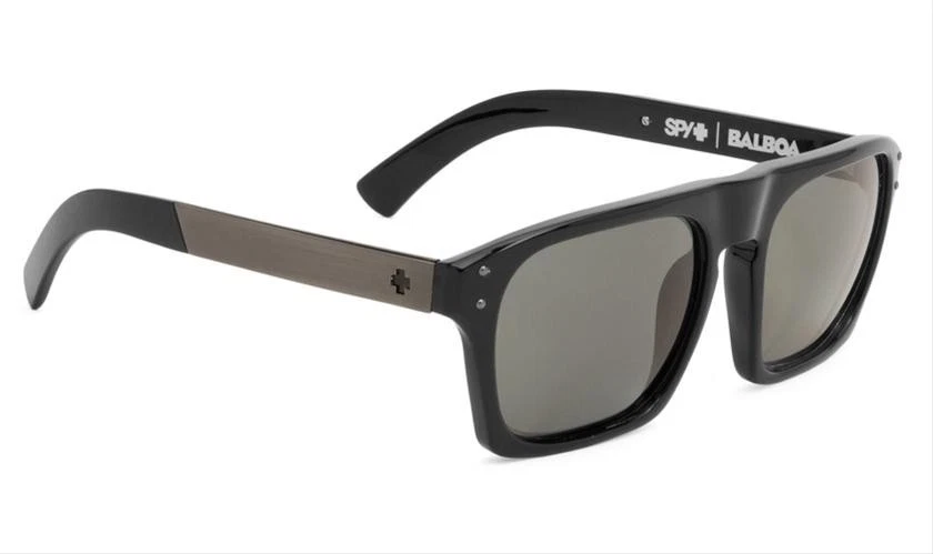 Spy Optic Sunglasses Balboa Rectangular Black/Happy Grey Green 673175038863* - Image 1 of 1
