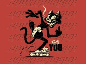 RAT ROD HOT ROD FUNNY STICKER VINTAGE RACING RAT FINK OIL CHOPPER TOOLS - Picture 1 of 1