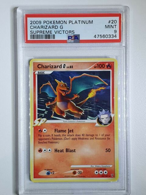 Pokemon 2009 Supreme Victors #143 Charizard G LV.X Holo R 7.5 Near