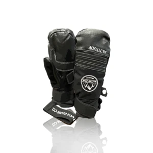 ALTITUDE TECH SHORTY LEATHER SKI SNOWBOARD WINTER MITTENS - Picture 1 of 16