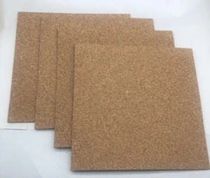 Cork Bulletin Square Board for Walls - SVOPY 4 Pack Extra Thick 12x12 inch *READ - Picture 1 of 8