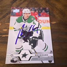Miro Heiskanen Signed Card