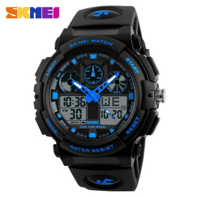 SKMEI Men Quartz Watch Fashion LED Digital Sport Watches Student Boys Wristwatch - Image 1 of 4