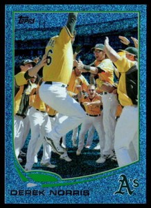 Derek Norris 2013 Topps #334    Blue Slate Sparkle   Wrapper Redemption