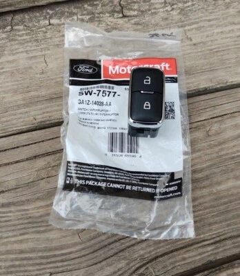 Door Lock Switch Genuine Ford Motorcraft SW-7577 GA1Z14028AA - Free Shipping - Image 1 of 2