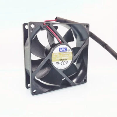 AVC DS08025B12U 80*80*25MM 8CM DC12V 0.70A 2Pin Cooling Fan - Bild 1 von 3