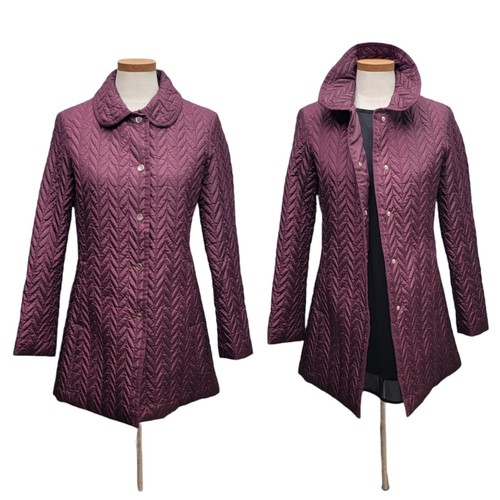 CAPPOTTO DI PRUGNA TRAPUNTATO KATE SPADE NY TAGLIA S