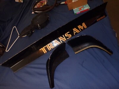 USED/OEM 1970-78 TRANS AM/FIREBIRD 3-PIECE REAR SPOILER BLACK ORIGINAL/USABLE GM - Image 1 of 4