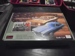 Saica 1970 Chevrolet Monte Carlo SS 1:24 diecast Box and 2 Cars Green Blue - Picture 1 of 4