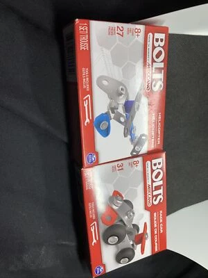 Bolts Helicopter Set And Race Car - From The Makers Of Meccano New In Box - Image 1 of 4