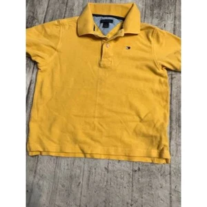 Polo Shirt boys yellow polo Tommy Hilfiger size 7 - Imagen 1 de 9
