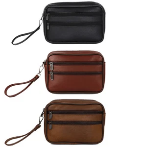 Borsa da polso uomo borsetta bag borsa a tracolla vera pelle bovina - Foto 1 di 9