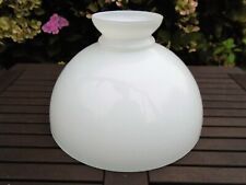 Vintage Large Library Hanging Oil Lamp Opal White Glass Shade Vesta, 13½" Dia #2