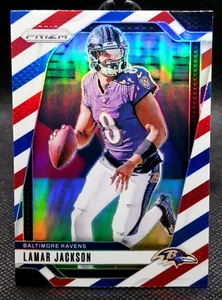 2024 Prizm RWB Refractor - Lamar Jackson #19 Baltimore Ravens - Picture 1 of 2