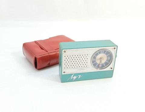 Luch Mechanical USSR Soviet Alarm Portable Pocket Travel Clock Vintage Rare Cover