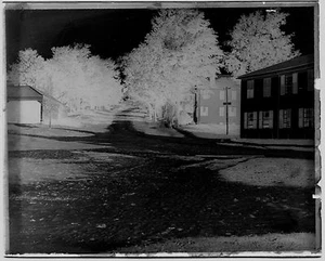 GLASS NEGATIVE LATE 1800's OR EARLY 1900's, FITZWILLIAM, N. H. I BELIEVE, STREET - Picture 1 of 2