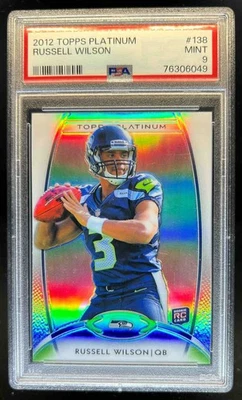 Topps Platinum Russell Wilson RC 2012 novato #138 Seahawks PSA 9 Foto 1 de 2