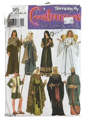 Simplicity 4795 Nativity Costumes For Teens and Adults XS-XL Sewing Pattern NEW - Image 1 of 4