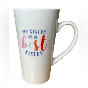 Meine Schwester hat die beste Schwester Grafik groß Kaffee Tee Becher Tasse 17 oz - Bild 1 von 8