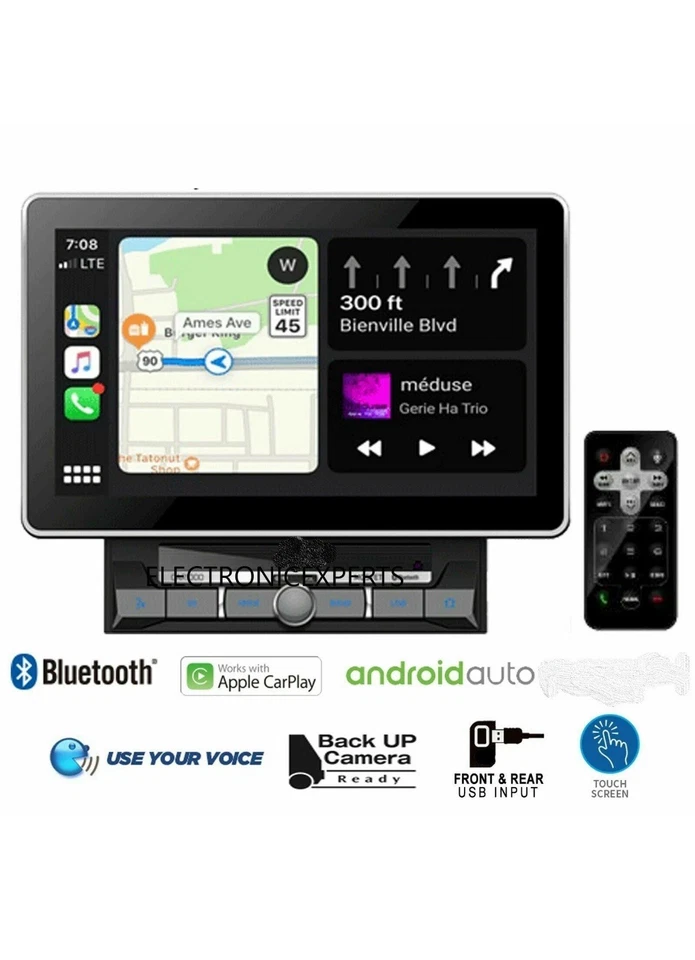 DUAL XDCPA11BT 10.1" Touchscreen Media AV Apple CarPlay Android Auto Bluetooth - Image 1 of 4