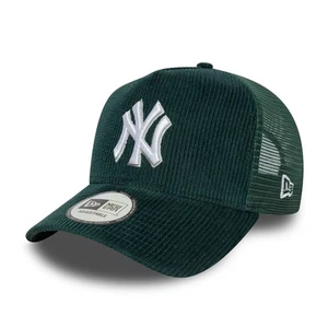NEW ERA NEW YORK YANKEES CORD TRUCKER CAP.CORDUROY GREEN SNAP BASEBALL HAT W25 - Picture 1 of 9