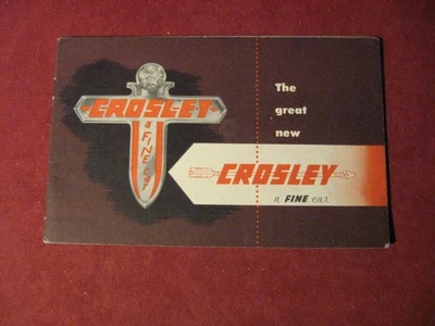 1947 Crosley продажи брошюра буклет каталог старый оригинал - Изображение 1 из 4