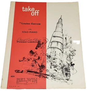 Take Off - Solo Klavier Noten - Louise Garrow - David Carr Glover - Vintage - Bild 1 von 1