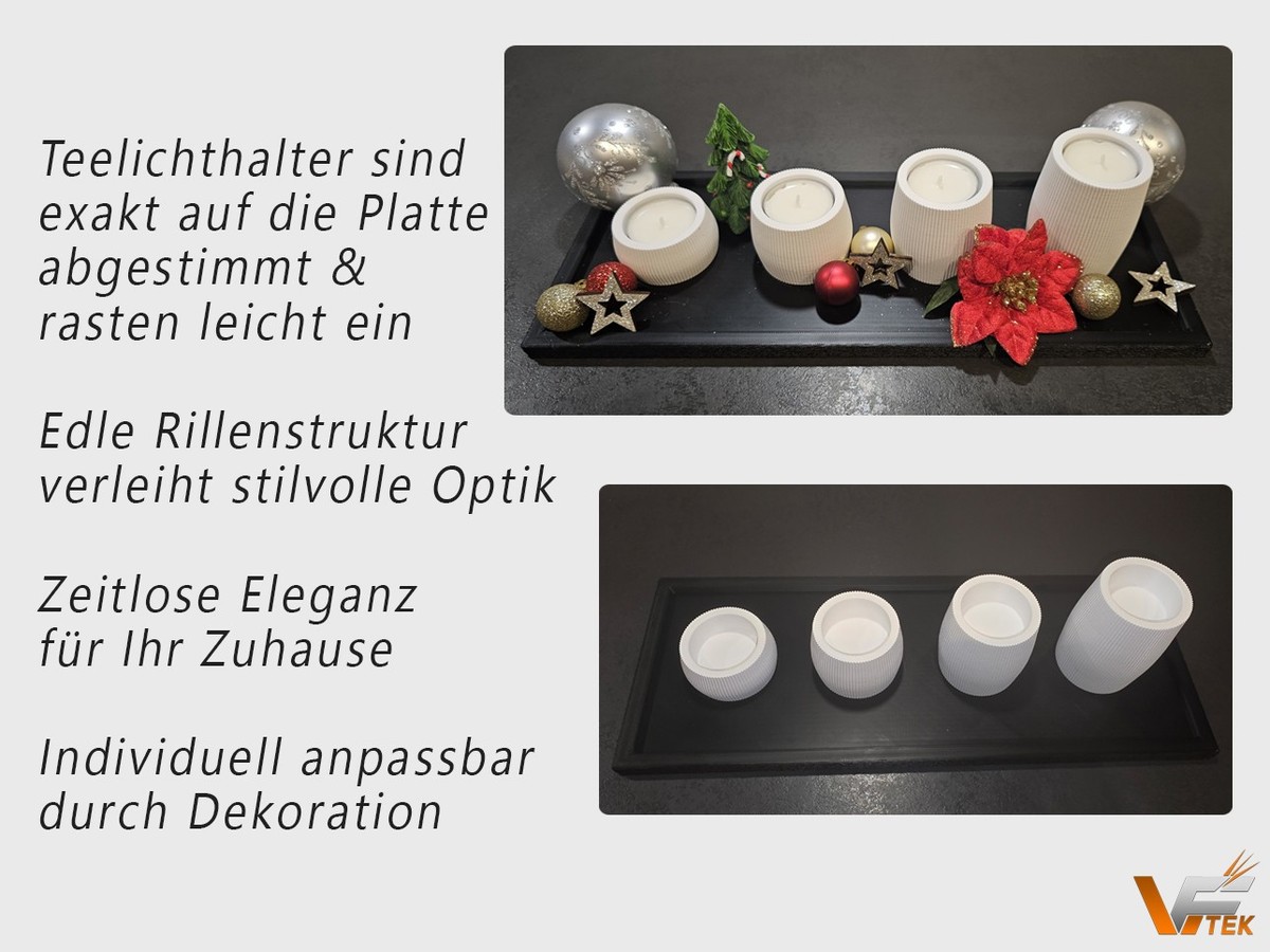 4 Stück Adventskranz-Kerzenhalter Schwarz – Retro-Design Mit Dorn, 11 Cm Hoch, Aus Metall