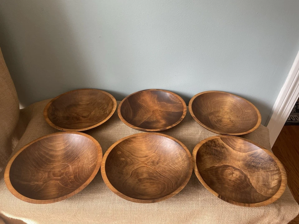 Set of 6 Weston Bowl Mill Salad Bowls ~ Weston VT - Image 1 of 4