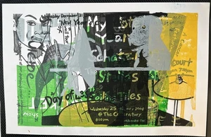 Monoprint by Leia Bell unique - Picture 1 of 2