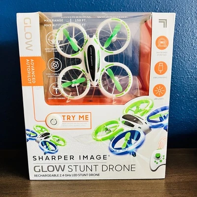 Sharper Image Glow Stunt Drone With Lights And Auto Advanced Autopilot NEW - Image 1 of 4