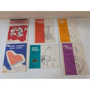 Vintage Piano Sheet Music Books Lot David Carr Glover Stardust Theory Student - Picture 1 of 4