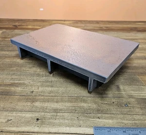 Antique Webbed Cast Iron Surface Plate Machinist Inspection 12x8" 25lbs NICE! - Picture 1 of 5