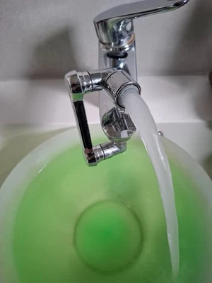 Drehbar Wasserhahn Küche Bad Waschbecken Dusche Aufsatz Verlängerung Perlator 💎 - Bild 1 von 4