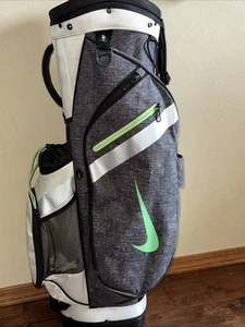 Nike Performance Golf Cart Bag 14 Way Divider Gray, White, Black, Green - Picture 1 of 7