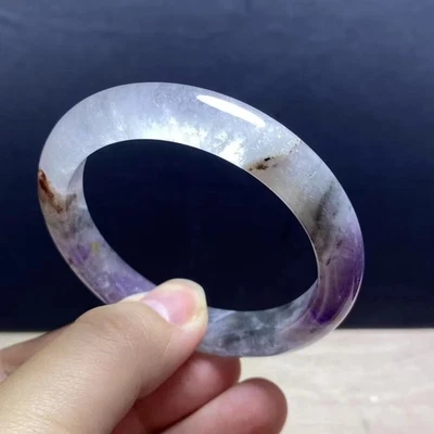 56.8mm Natural Auralite 23 Crystal Quartz Handmade Bangle AAA - Image 1 of 4