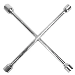 Torin Professional 20 Inch Universal Heavy Duty Cross Lug Wrench,Silver,4-Way - Picture 1 of 7