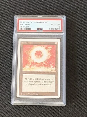 1994 Revised Magic The Gathering Sol Ring PSA 8 NM-MT - Image 1 of 4