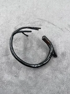 Vintage natura black coral branch bangle bracelet - Bild 1 von 4
