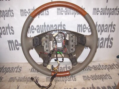 Cadillac Deville 2004-2005 OEM volante cuero con grano de madera 25769868 Foto 1 de 4