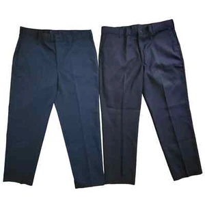 Lot of 2- Adolphe Lafont Men's Blue Work Slacks Pants- Size 42 x 33 - Picture 1 of 3