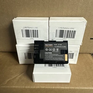 Lot Of 5 LP-E6 Battery for Canon EOS 60D 70D 80D 5DSR 5D Mark II III - Picture 1 of 8