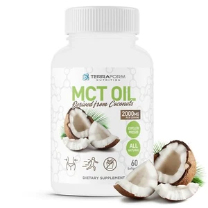Olio MCT per Pelle e Capelli - Perdita di Peso Tutto Naturale per TE - 2000mg - 60 Capsule - Foto 1 di 8