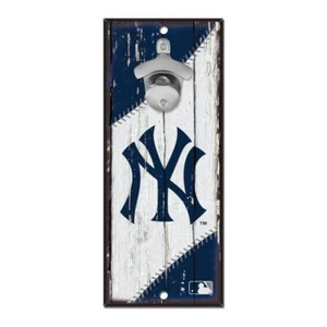 NEW YORK YANKEES BOTTLE OPENER SIGN 5X11 NEW AND OFFICIALLY LICENSED - Picture 1 of 1