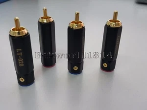 4x Kupfer Cinch Stecker Stecker Audio Grade Phono Stecker vergoldet - Bild 1 von 4
