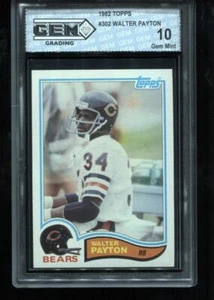 Walter Payton 1982 Topps #302 Chicago Bears MVP GEM MINT 10 - Picture 1 of 2