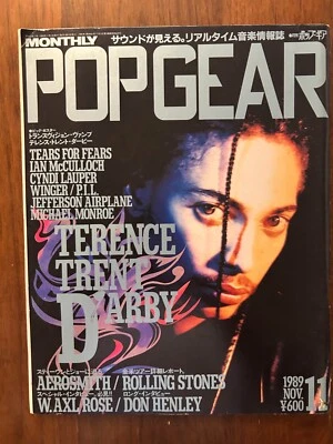 POP GEAR November 1989 TERENCE TRENT  Japanese Music Magazine (Poster Included) - Image 1 of 4