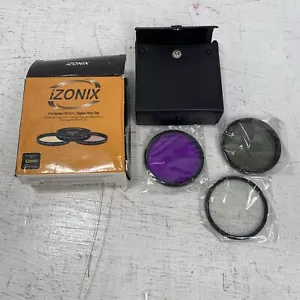 3PCS - iZonix 62mm Camera Filter set: Ultraviolet UV, Cir Polarized, Fluorescent - Picture 1 of 3