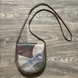 Vintage Carlos Falchi Patchwork Exotic Leather Reptile Crossbody Bag Purse 80’s - Picture 1 of 24