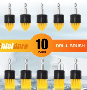 Paquete de 10 Juego de accesorios de cepillo de taladro de 1", cepillos detalladores para esquinas azulejo y Grou - Imagen 1 de 4